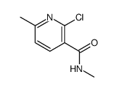 2-Chloro-6-methylnicotinic acid methylamide结构式