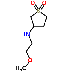 (1,1-DIOXO-TETRAHYDROTHIOPHEN-3-YL)-(2-METHOXY-ETHYL)-AMINE结构式