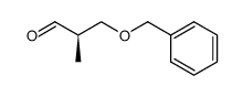 (R)-3-(benzyloxy)-2-methylpropionaldehyde Structure