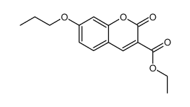 7-propoxycoumarin-3-carboxylic acid ethyl ester Structure