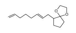 6-(2,7-octadienyl)-1,4-dioxaspiro[4.4]nonane结构式