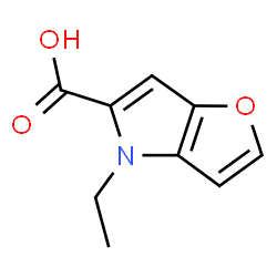 4-Ethyl-4H-furo[3,2-b]pyrrole-5-carboxylic acid结构式