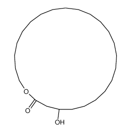 4-hydroxy-oxacyclopentacosan-2-one结构式