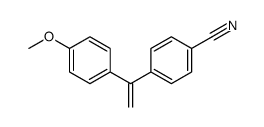 4-[1-(4-methoxyphenyl)ethenyl]benzonitrile结构式