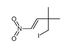 4-iodo-3,3-dimethyl-1-nitrobut-1-ene Structure