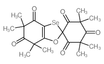 2',2',5,5,6',6',7,7-octamethylspiro[1,3-benzoxaselenole-2,4'-cyclohexane]-1',3',4,5',6-pentone结构式