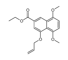 ethyl 5,8-dimethoxy-4-(prop-2-enyloxy)-2-naphthoate结构式