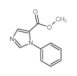 1H-Imidazole-5-carboxylicacid, 1-phenyl-, methyl ester结构式