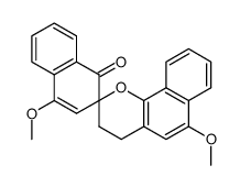 3',4'-Dihydro-4,6'dimethoxyspiro[naphthalin-2(1H),2'-[2H]naphtho[1,2-b]pyran]-1-on结构式
