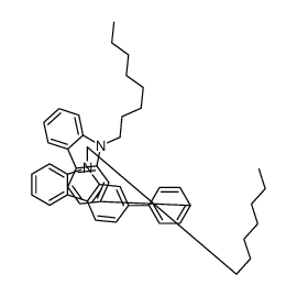 9-octyl-2-[4-(9-octylcarbazol-2-yl)phenyl]carbazole结构式