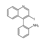 4-(2-aminophenyl)-3-iodoquinoline结构式