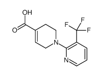 1-[3-(trifluoromethyl)pyridin-2-yl]-3,6-dihydro-2H-pyridine-4-carboxylic acid结构式