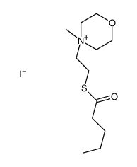 S-[2-(4-methylmorpholin-4-ium-4-yl)ethyl] pentanethioate,iodide结构式