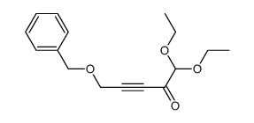 5-(benzyloxy)-1,1-diethoxypent-3-yn-2-one结构式