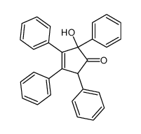 2-hydroxy-2,3,4,5-tetraphenyl-cyclopent-3-enone Structure