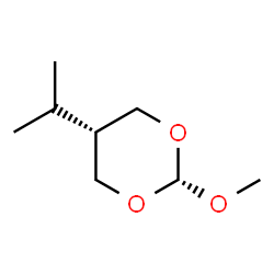 1,3-Dioxane,2-methoxy-5-(1-methylethyl)-,cis-(9CI) Structure