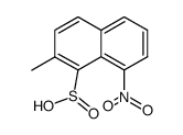 2-methyl-8-nitro-naphthalene-1-sulfinic acid Structure