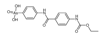 [4-(4-ethoxycarbonylamino-benzoylamino)-phenyl]-arsonic acid结构式