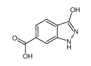3-hydroxy-1H-indazole-6-carboxylic acid结构式
