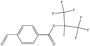 1,1,1,3,3,3-hexafluoro-2-methylpropan-2-yl 4-formylbenzoate Structure
