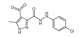 N'-(4-chlorophenyl)-5-methyl-4-nitro-1H-pyrazole-3-carbohydrazide Structure