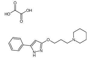 3-Phenyl-5-piperidinopropoxy-pyrazole oxalate Structure