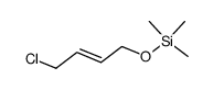 trans-4-(trimethylsiloxy)-2-butenyl chloride Structure