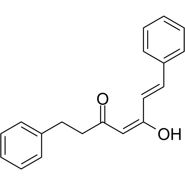 1,7-Diphenyl-5-hydroxy-4,6-hepten-3-one结构式