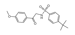 4-tert-Butyl-N-[2-(4-methoxy-phenyl)-2-oxo-ethyl]-benzenesulfonamide结构式