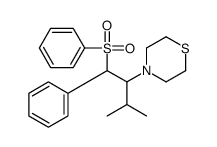 4-[1-(benzenesulfonyl)-3-methyl-1-phenylbutan-2-yl]thiomorpholine结构式