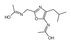 N-[[5-acetamido-4-(2-methylpropyl)-1,3-oxazol-2-yl]methyl]acetamide Structure