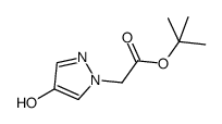 tert-butyl 2-(4-hydroxypyrazol-1-yl)acetate结构式