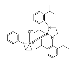 chloro[(1,2,3-η)-3-phenyl-2-propenyl][1,3-bis(2,6-di-i-propylphenyl)-4,5-dihydroimidazol-2-ylidene]palladium(ii) structure