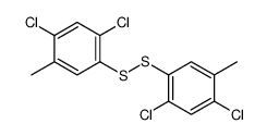 1,5-dichloro-2-[(2,4-dichloro-5-methylphenyl)disulfanyl]-4-methylbenzene Structure