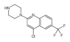 4-Chloro-2-(piperazin-1-yl)-6-(trifluoromethyl)quinoline Structure