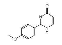 2-(4-methoxyphenyl)-1H-pyrimidin-6-one结构式