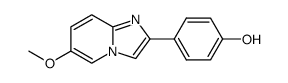 2-(4'-hydroxyphenyl)-6-methoxyimidazo[1,2-a]pyridine Structure