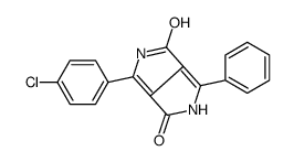 4-(4-chlorophenyl)-1-phenyl-2,5-dihydropyrrolo[3,4-c]pyrrole-3,6-dione Structure