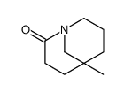 5-methyl-1-azabicyclo[3.3.1]nonan-2-one结构式