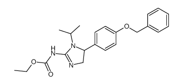 [5-(4-Benzyloxy-phenyl)-1-isopropyl-4,5-dihydro-1H-imidazol-2-yl]-carbamic acid ethyl ester Structure