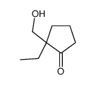 2-ethyl-2-(hydroxymethyl)cyclopentan-1-one Structure
