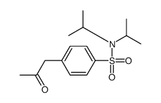 4-(2-oxopropyl)-N,N-di(propan-2-yl)benzenesulfonamide结构式