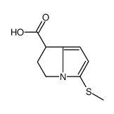 5-methylsulfanyl-2,3-dihydro-1H-pyrrolizine-1-carboxylic acid Structure