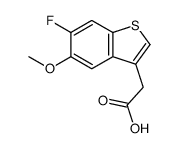 2-(6-fluoro-5-methoxy-1-benzothiophen-3-yl)acetic acid Structure