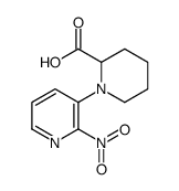 1-(2-nitropyridin-3-yl)piperidine-2-carboxylic acid结构式