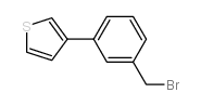 3-[3-(bromomethyl)phenyl]thiophene structure