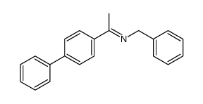 N-benzyl-1-(4-phenylphenyl)ethanimine Structure