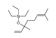 3,7-dimethylocta-1,6-dien-3-yloxy(triethyl)silane Structure
