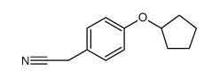 2-[4-(环戊氧基)苯基]乙腈结构式