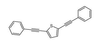 2,5-bis(2-phenylethynyl)thiophene Structure